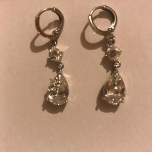 Silver cz earrings
